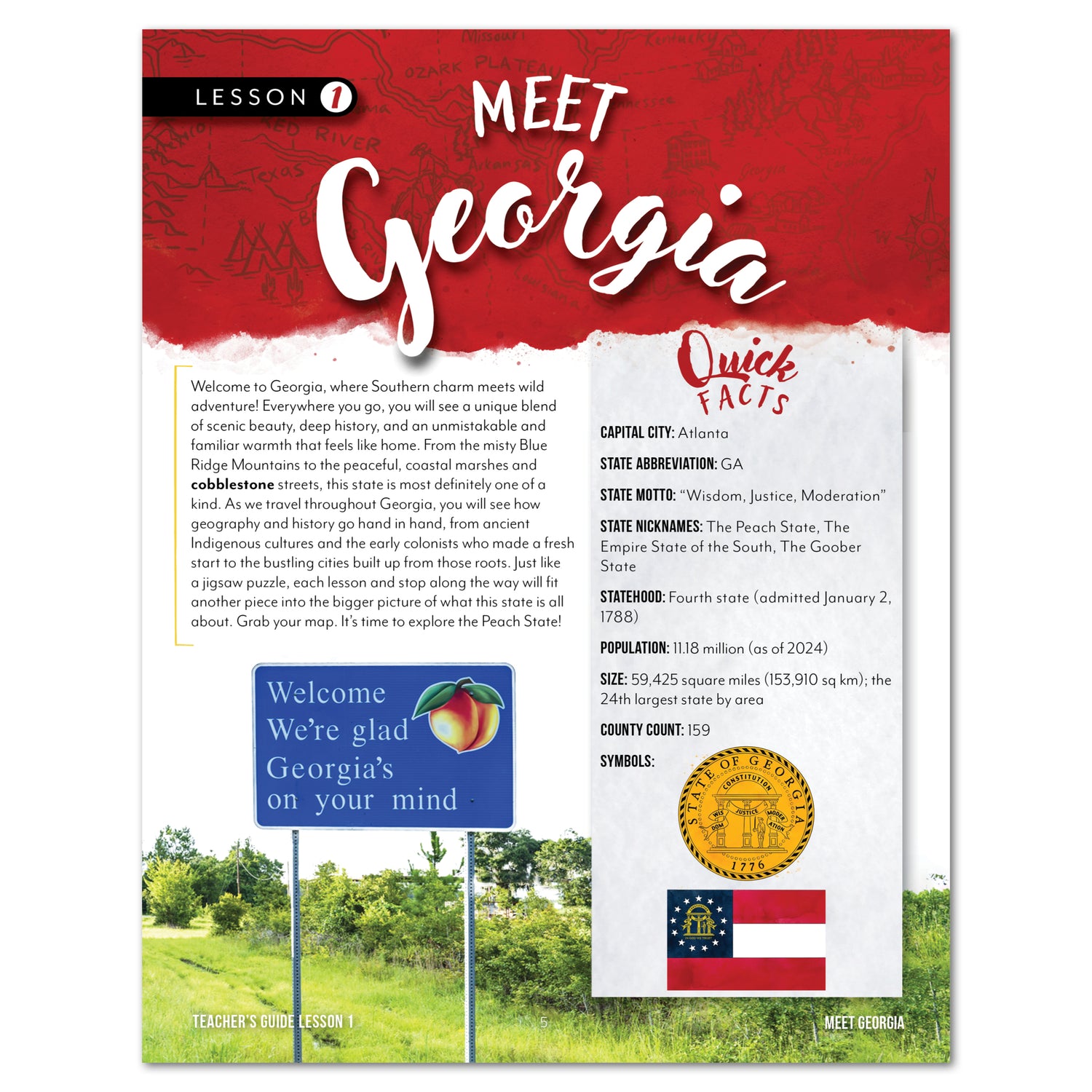 Georgia Fifty States Unit Digital Teacher's Guide Lesson 1 Part 1