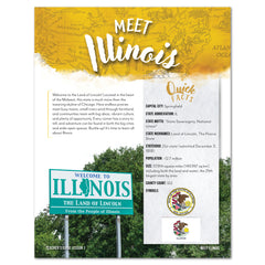 Illinois Fifty States Homeschool Unit Study Printed Teacher's Guide Lesson 1 Part 1