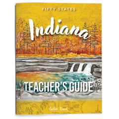 Indiana Fifty States Homeschool Unit Study Printed Teacher's Guide Cover