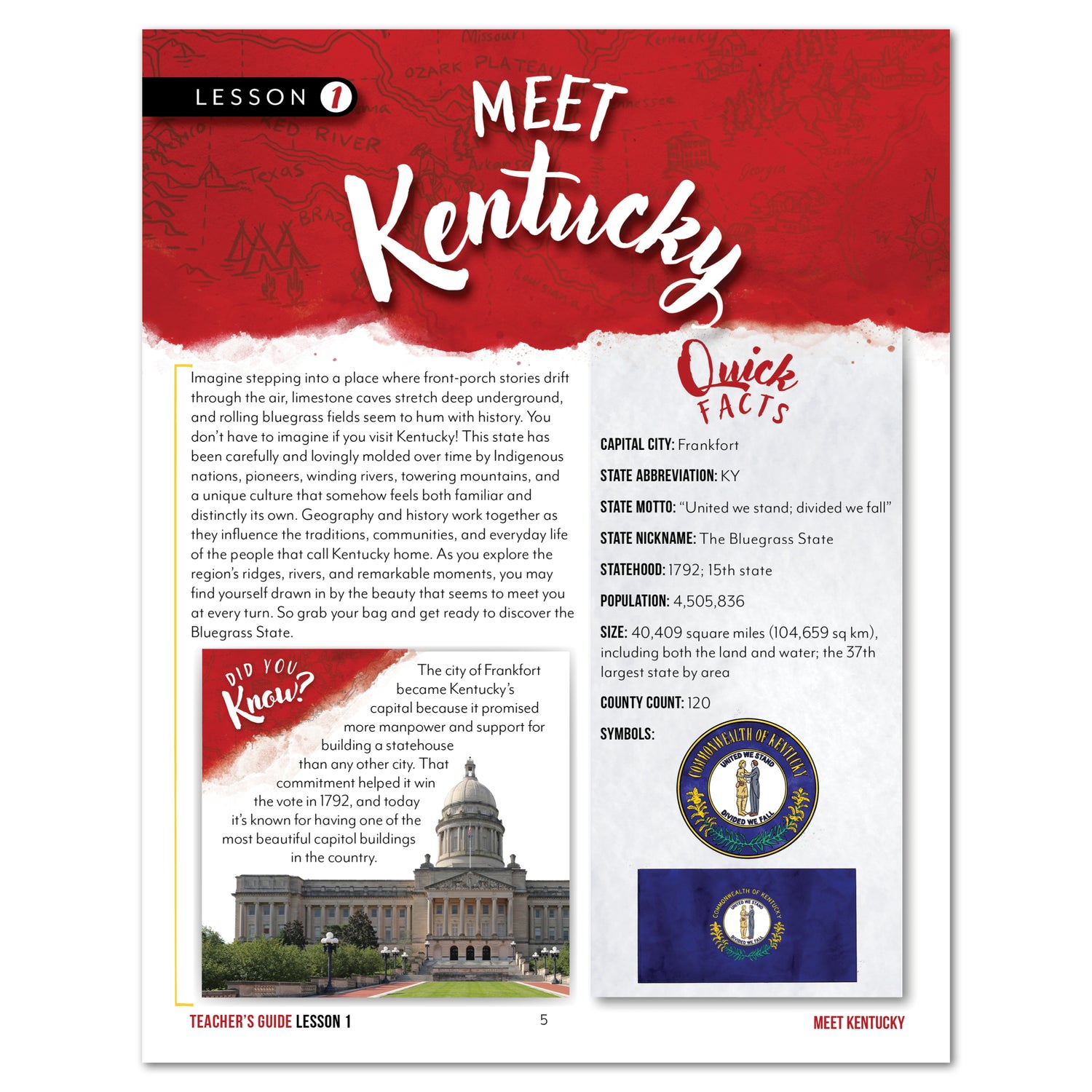 Fifty States: Kentucky (Printed Books)