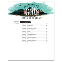 Growing Up with God Homeschool Unit Study Printed Teacher's Companion Table of Contents Levels 3