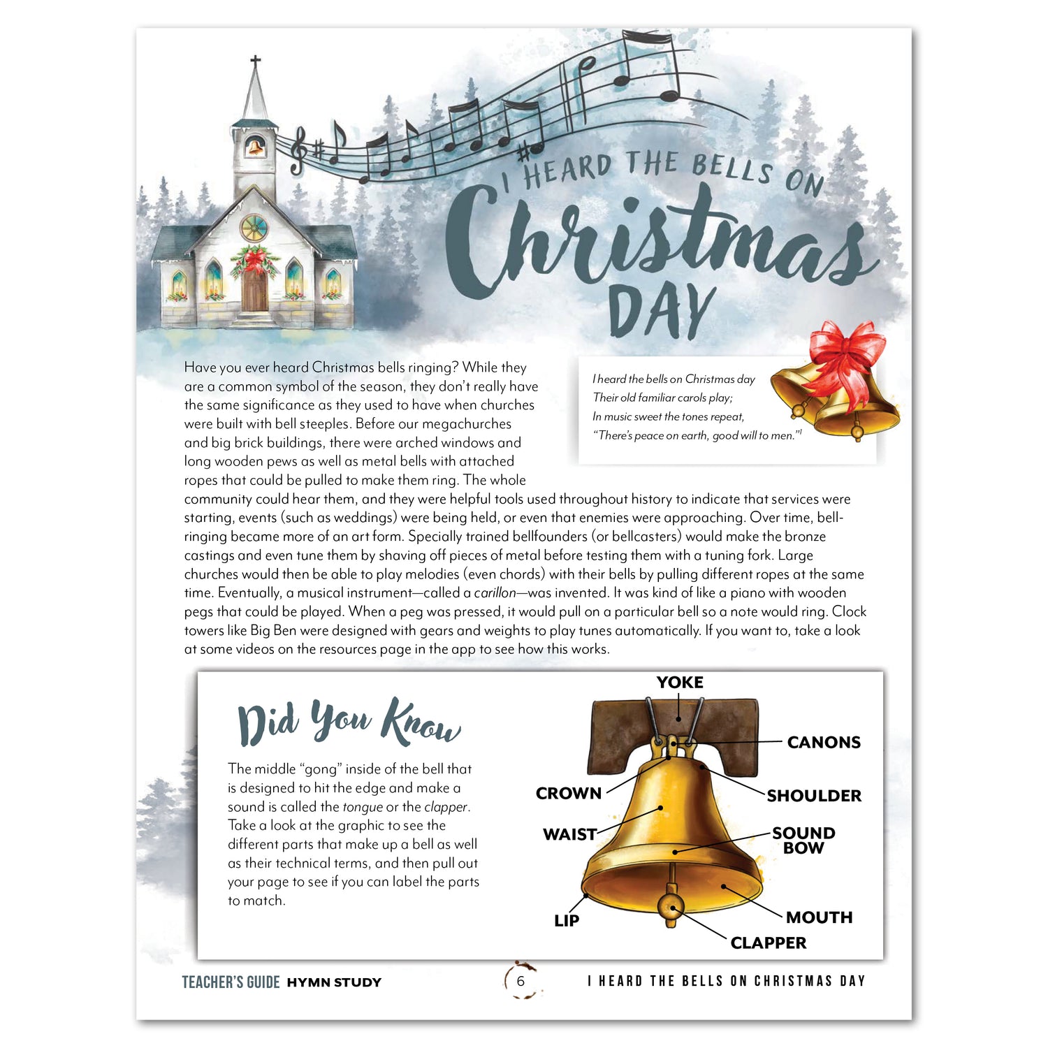 I Heard the Bells on Christmas Day Hymn Study