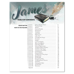 Book of James Homeschool Unit Study Digital Study Guide Workbook Table of Contents