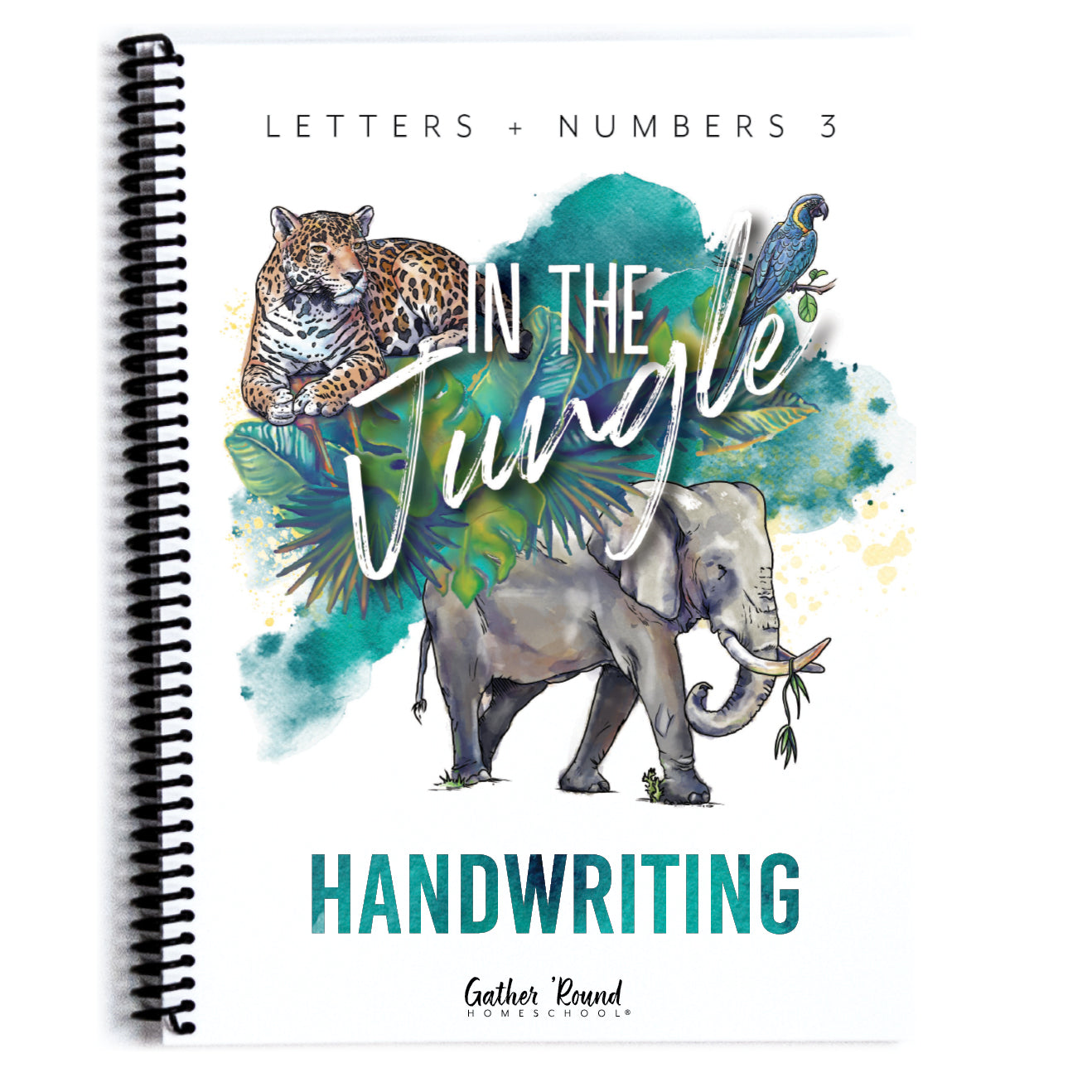 Letters + Numbers 3 In The Jungle Printed Handwriting Book 