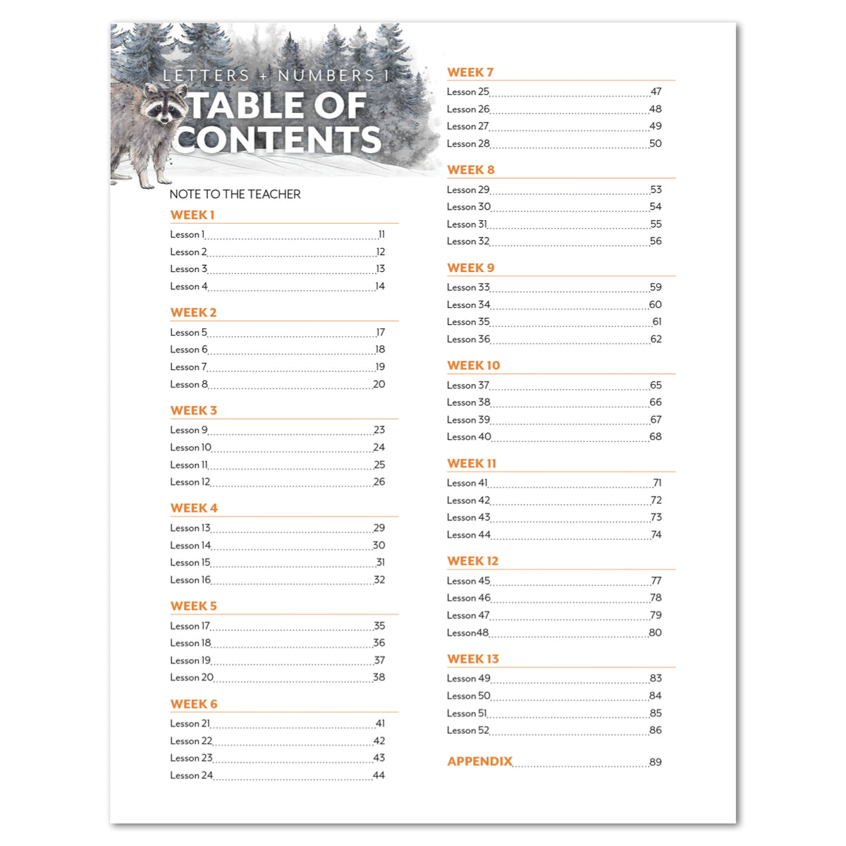 Letters + Numbers 1: Printed Books