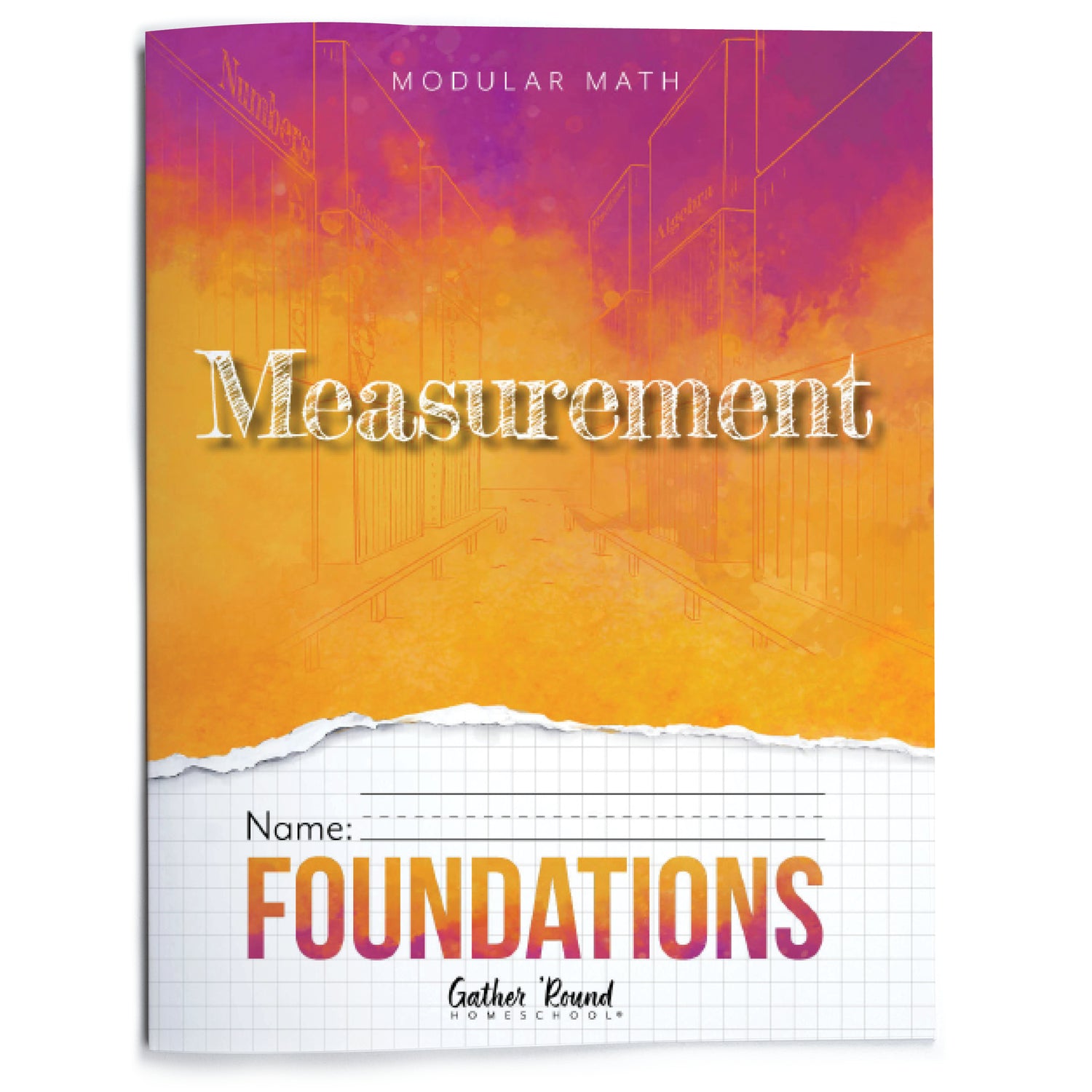 Measurement Foundations modular math homeschool printed book