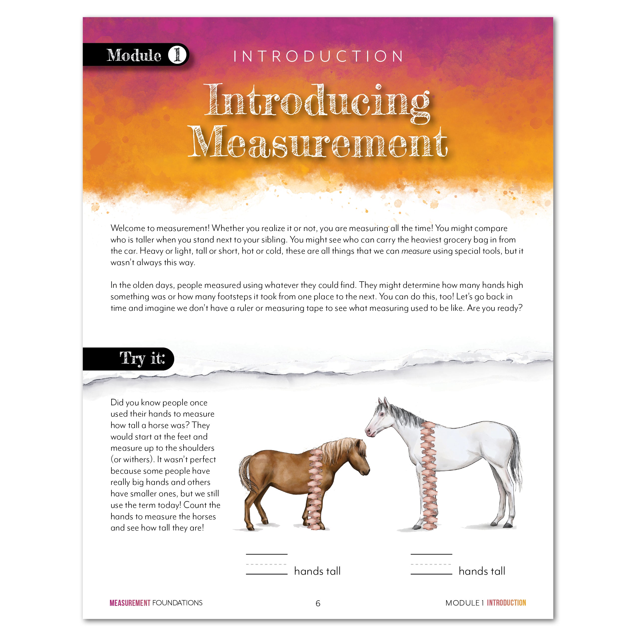 Modular Math: Measurement (Printed Books) – Gather 'Round Homeschool USA