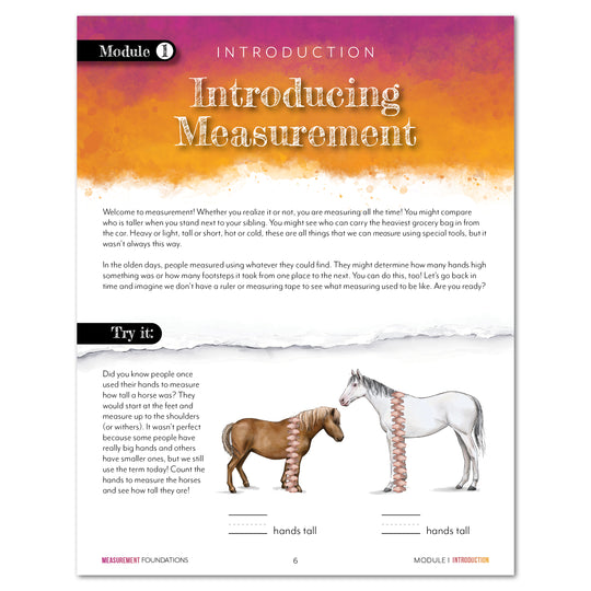 Modular Math: Measurement (Printed Books) – Gather 'Round Homeschool USA