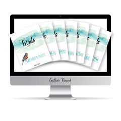 North America Birds part 1 homeschool unit study digital student workbook full family bundle  with Teacher's Guide 