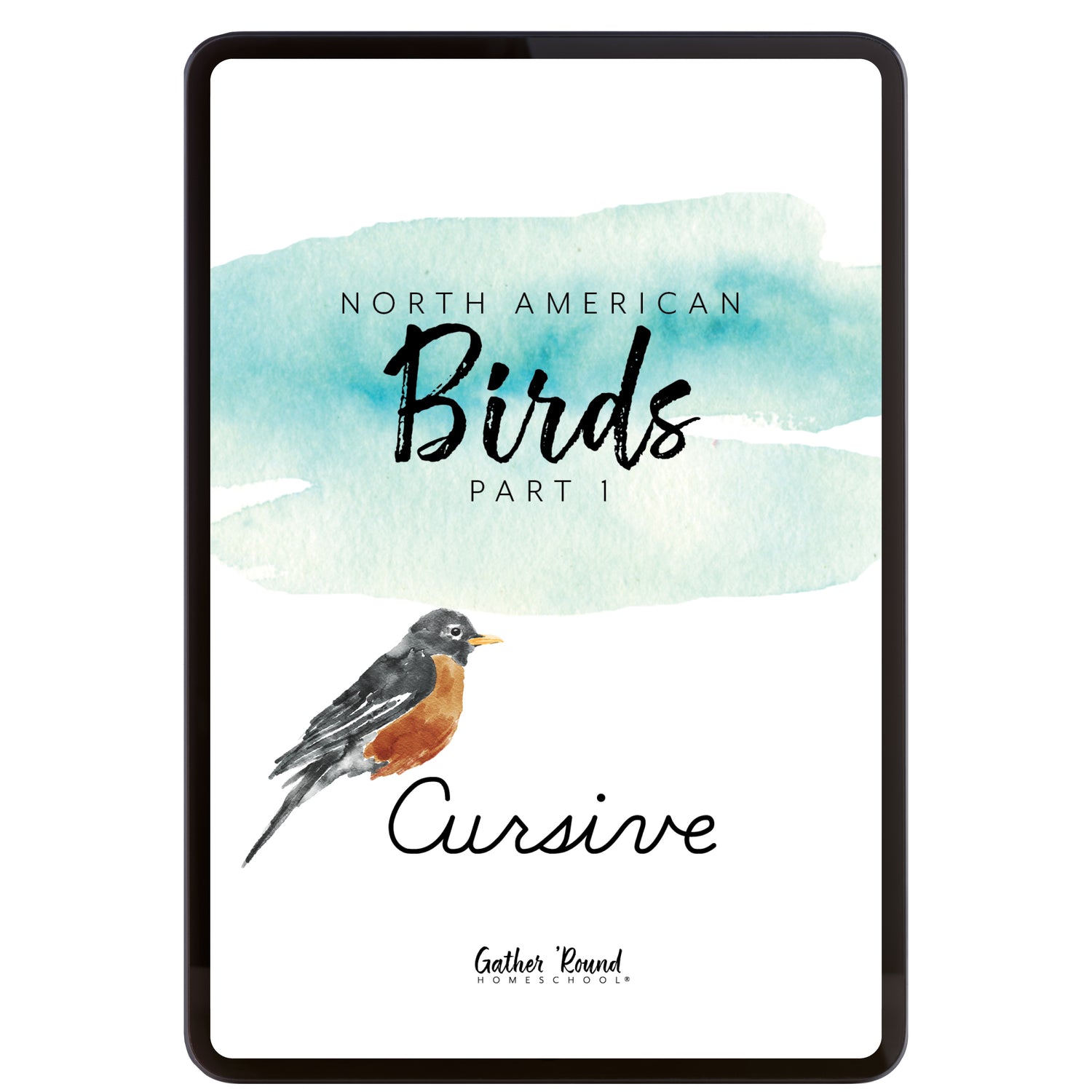 North American Birds Cursive Writing (Digital Download)