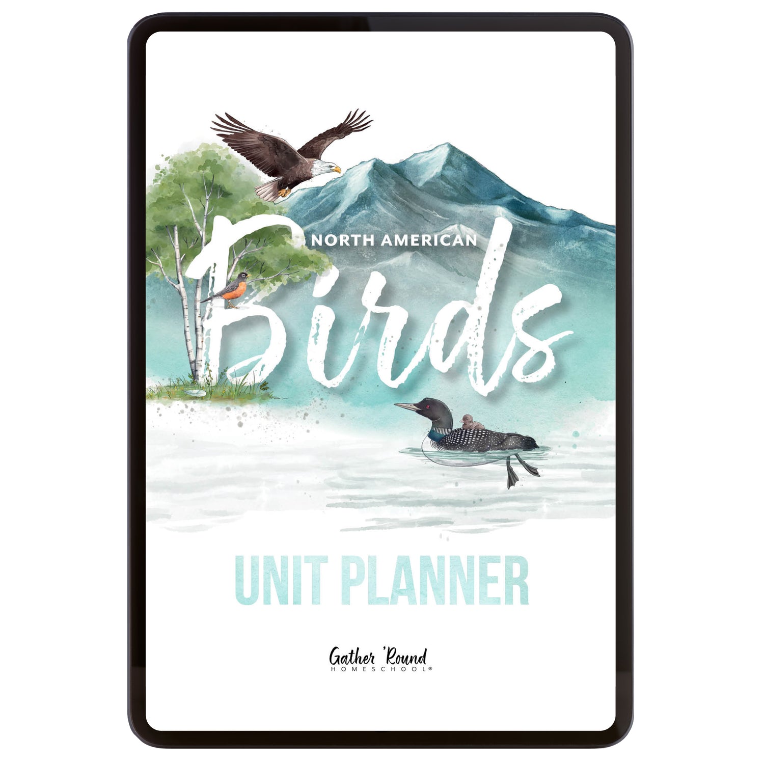 North American Birds part two homeschool unit study digital unit planner
