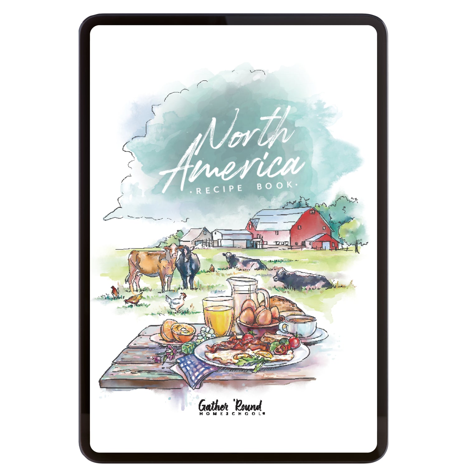 North America homeschool unit study digital student recipe book