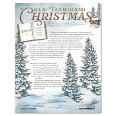 Old Fashioned Christmas Homeschool Unit Study Digital Download Teacher's Guide Lesson 1 Taking a good hard look part 1