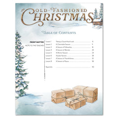 Old Fashioned Christmas Homeschool Unit Study Digital Download Teacher's Guide Table of Contents