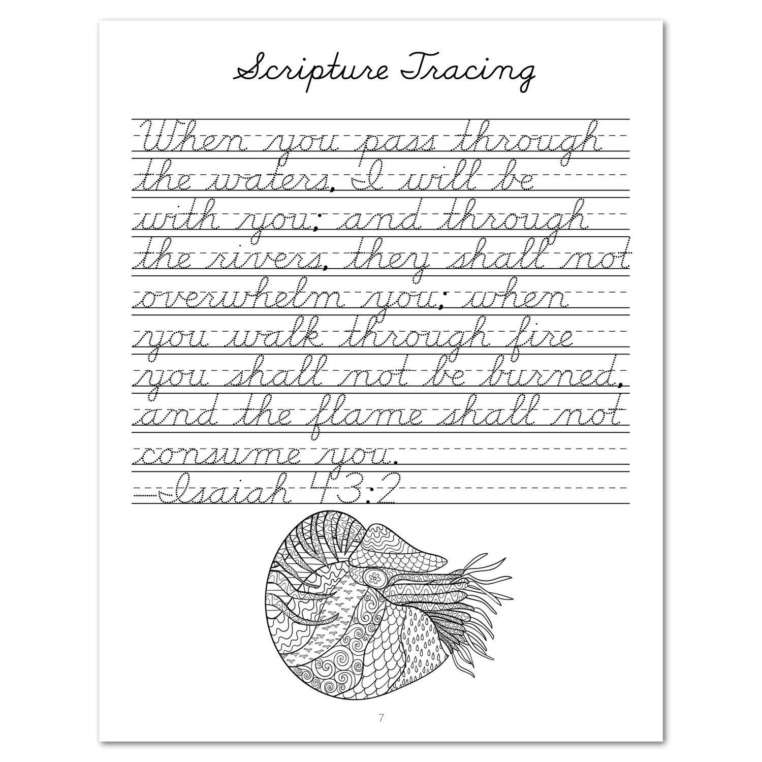Oceans homeschool unit study print student workbook cursive scripture tracing