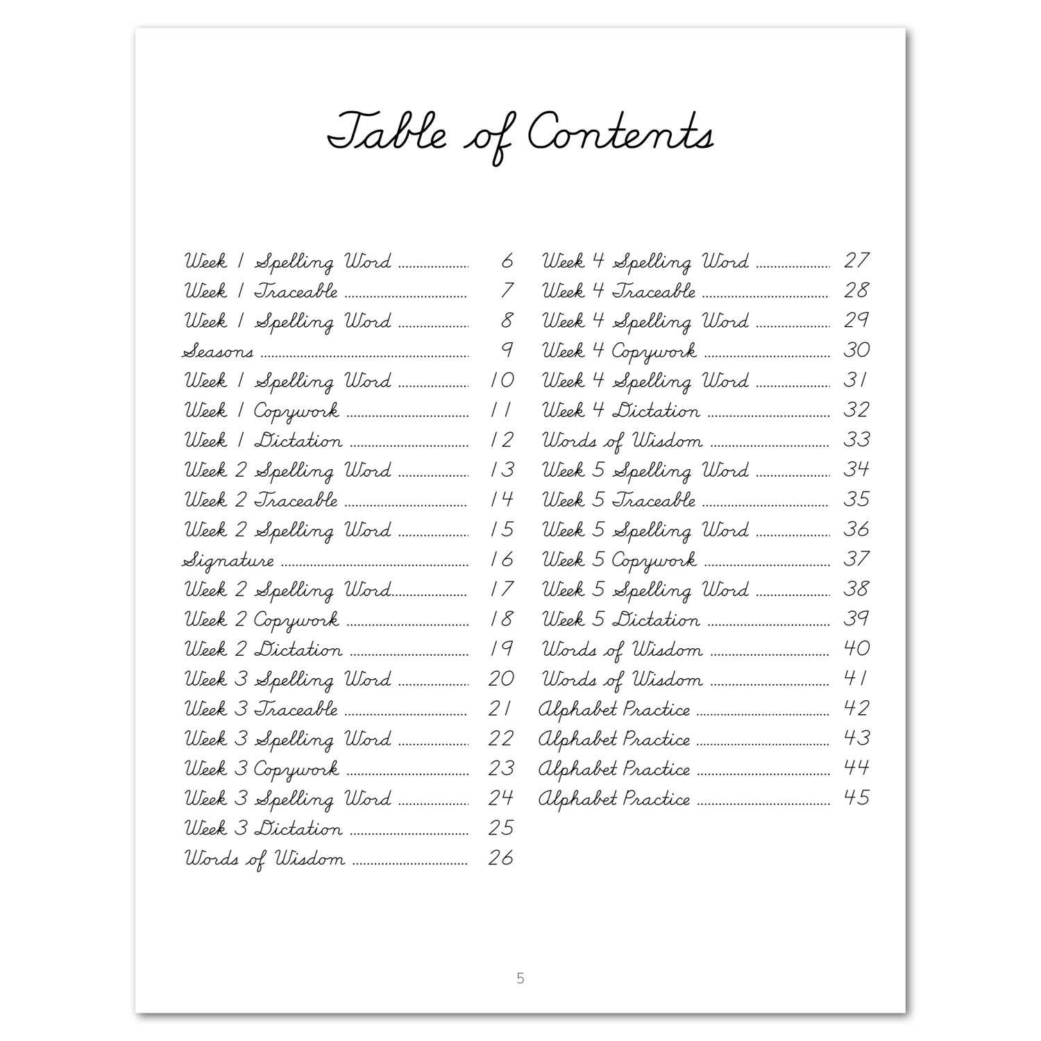 Oceans homeschool unit study print student workbook cursive table of contents