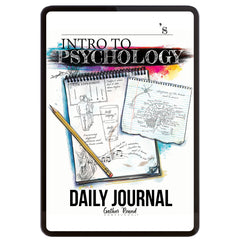 Psychology homeschool unit study digital daily journal