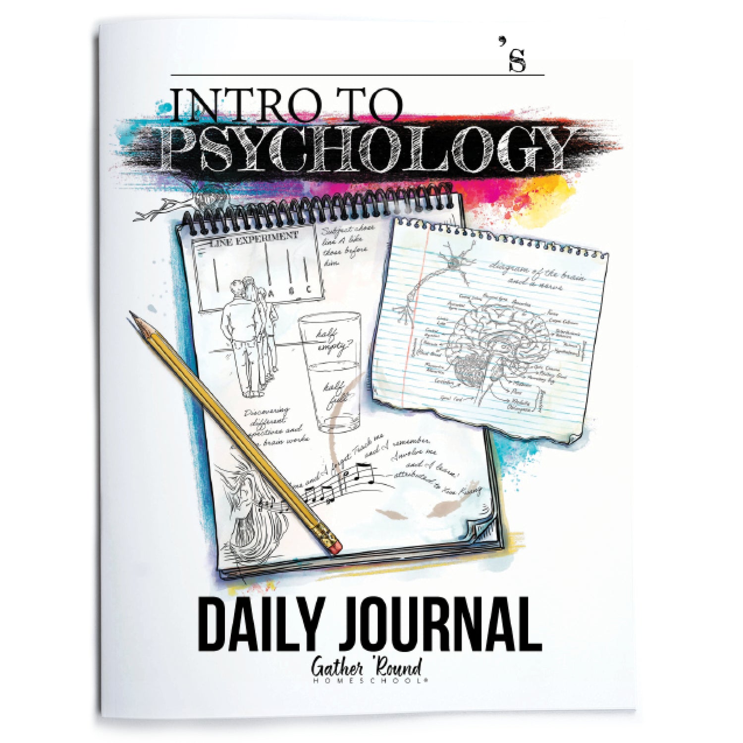 Psychology homeschool unit study print daily journal