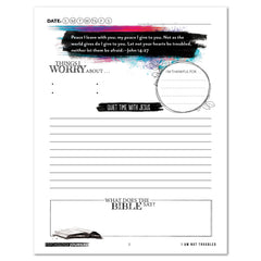Psychology homeschool unit study print daily journal I am not troubled worksheet