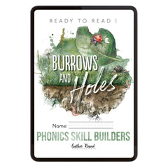 Ready to Read 1 Burrows and Holes Homeschool Unit Study Digital Phonics Skill Builders