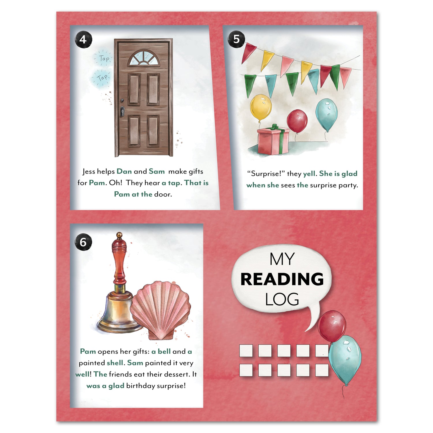 Ready to Read 1 Burrows and Holes Homeschool Unit Study Printed Storybook My Reading Log Page