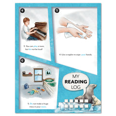Ready to Read 3 At Ice + Snow Homeschool Unit Study Printed Story Book My Reading Log