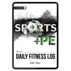 Sports + PE homeschool unit study, digital family fitness log level two