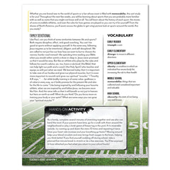 Sports + PE homeschool unit study digital Teacher's Guide family devotional