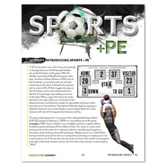 Sports + PE homeschool unit study print  Teacher's Guide  lesson one 