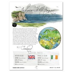 St. Patrick's Day homeschool unit study, printed lapbook with Teacher's Guide lesson one