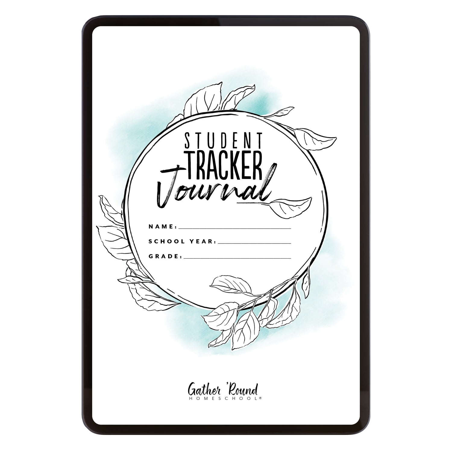 Student Tracker Journal in digital for homeschool 
