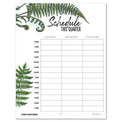 Student Tracker Journal in digital for homeschool schedule this quarter