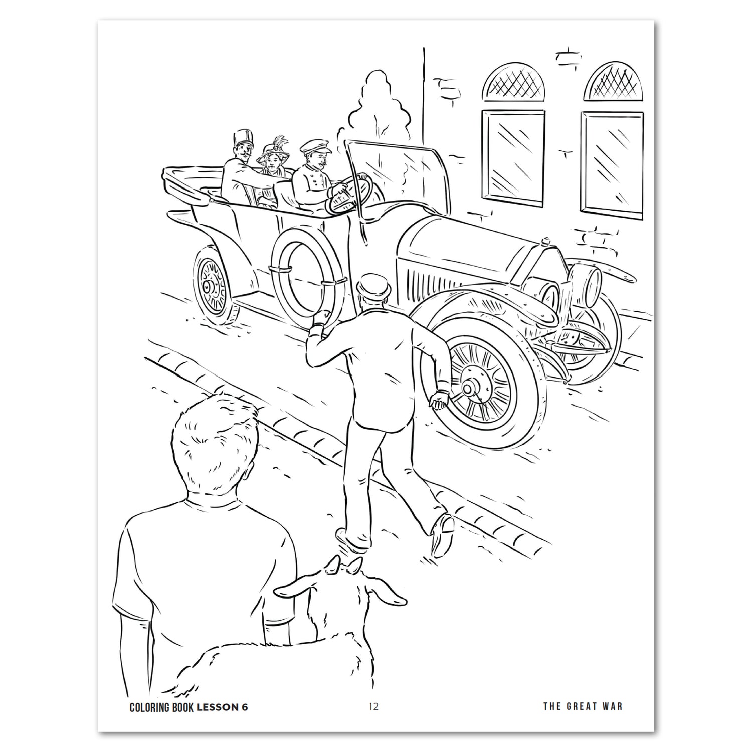 US History 4: War & Reformation: 1900-1945 Adventures Though History Homeschool Unit Study Digital Coloring Book Combo Pack Lesson 6 The Great War