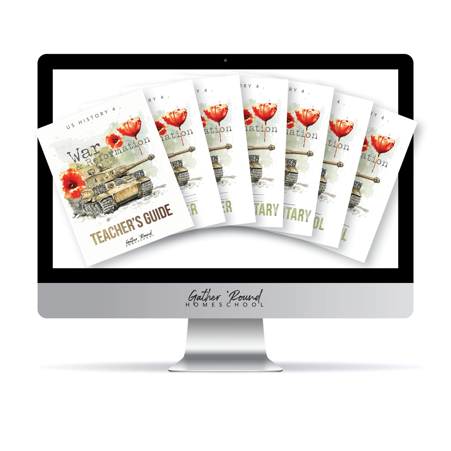 US History 4: War & Reformation: 1900-1945 Homeschool Unit Study Digital Complete Family Bundle 