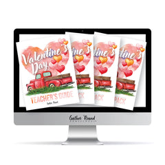 Valentine's Day Homeschool Unit Study Digital Download Bundle Teacher's Guide and all levels of Student Pack