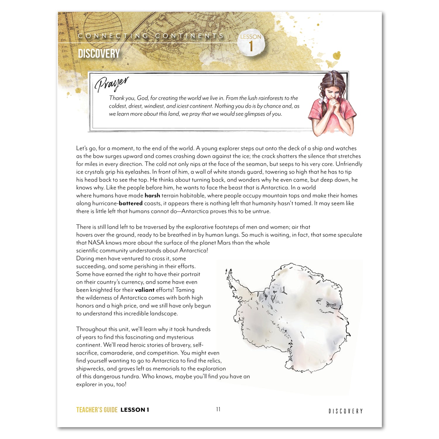 Antarctica homeschool unit study teacher guide daily lesson plan part one