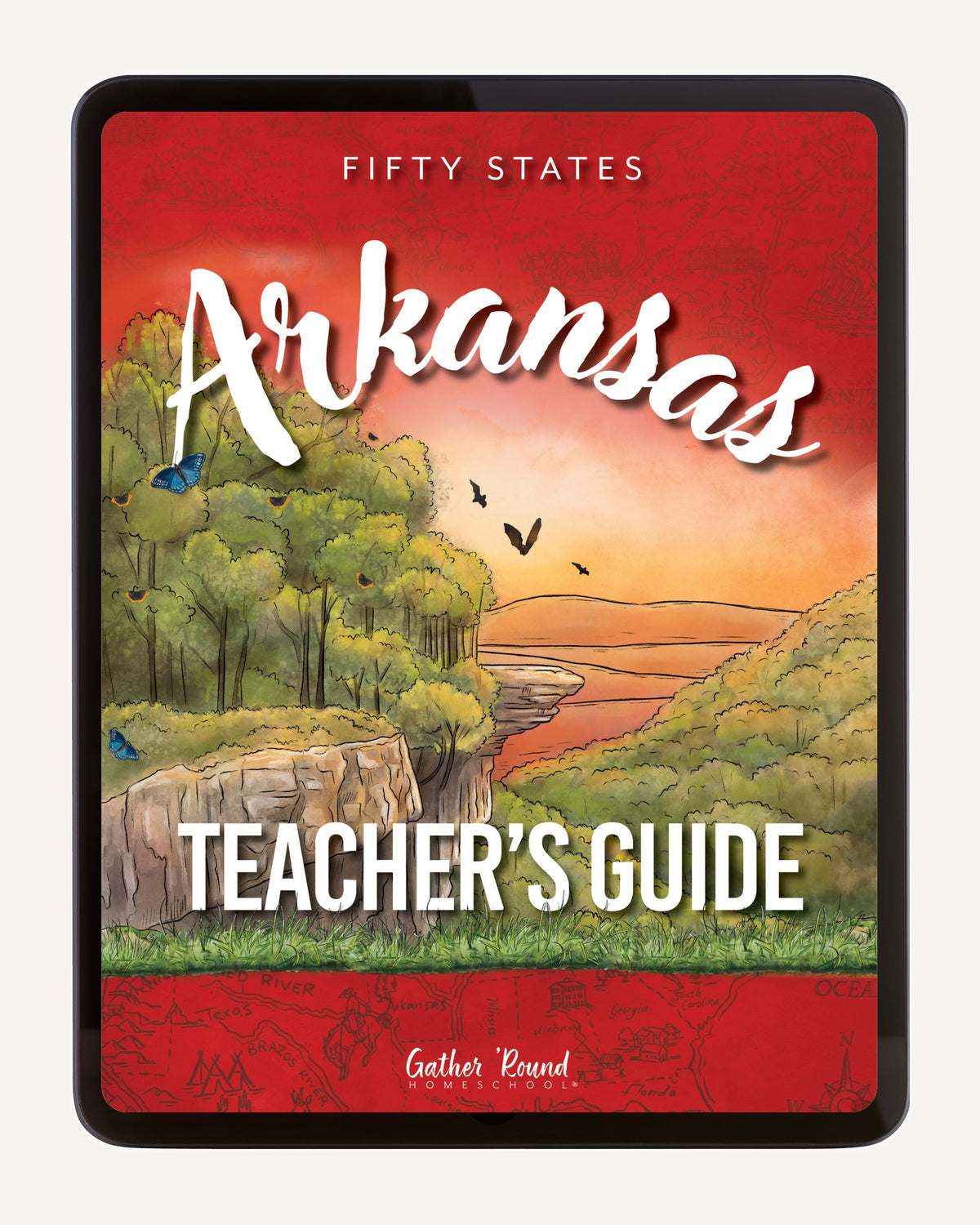 Arkansas Fifty States Homeschool Unit Study Digital Teacher's Guide Cover