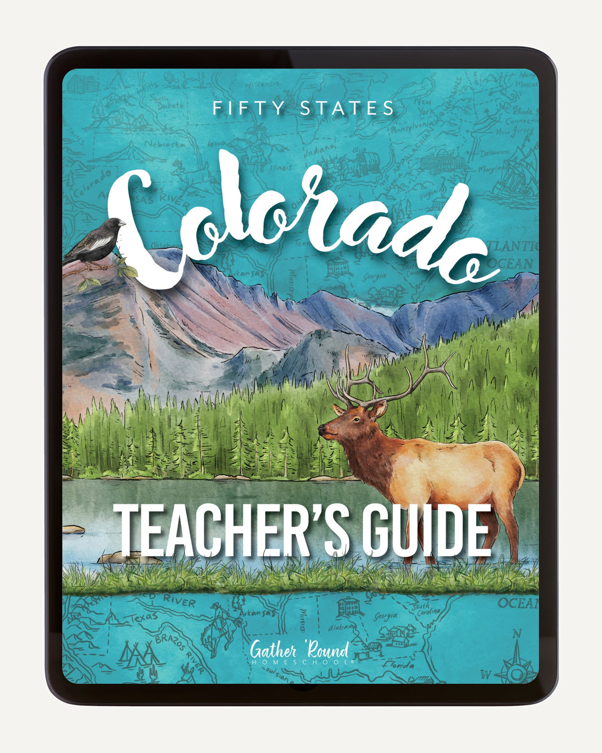 Colorado Fifty States Homeschool Unit Study Digital Teacher's Guide Cover