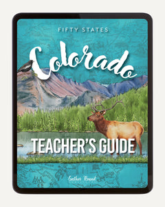 Colorado Fifty States Homeschool Unit Study Digital Teacher's Guide Cover