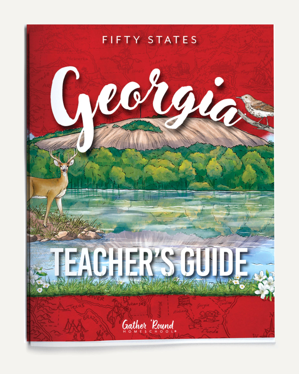 Georgia Fifty States Homeschool Unit Study Printed Teacher's Guide Cover