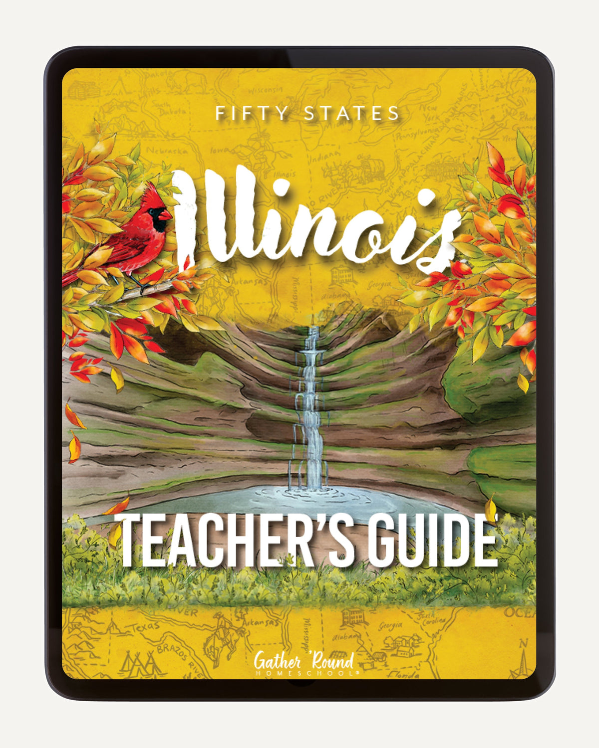 Illinois Fifty States Homeschool Unit Study Digital Teacher's Guide Cover