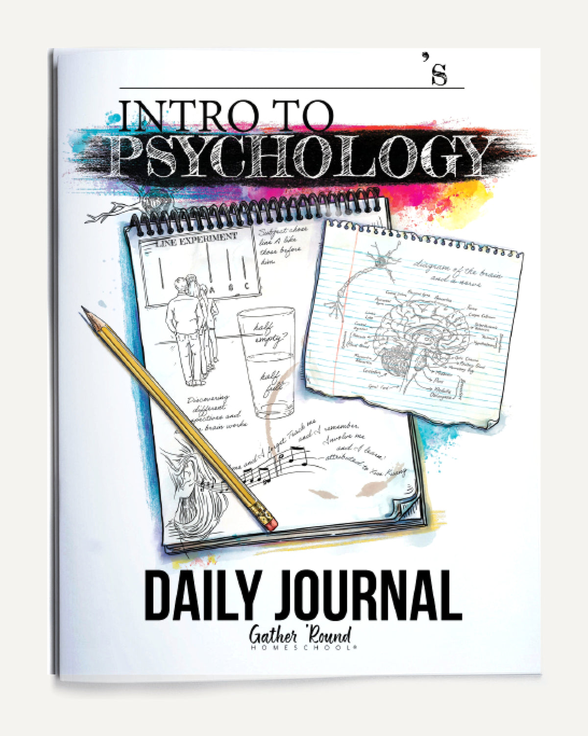 Psychology homeschool unit study print daily journal