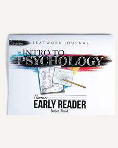 Psychology homeschool unit study print student seatwork  journal cursive early reader