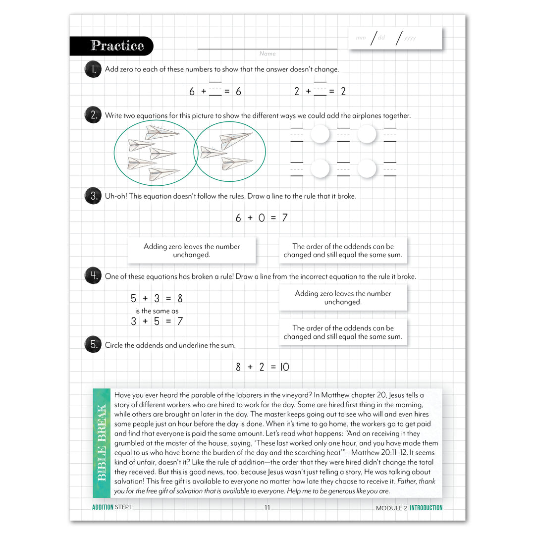 Modular Math: Addition (Printed Books) – Gather 'Round Homeschool USA