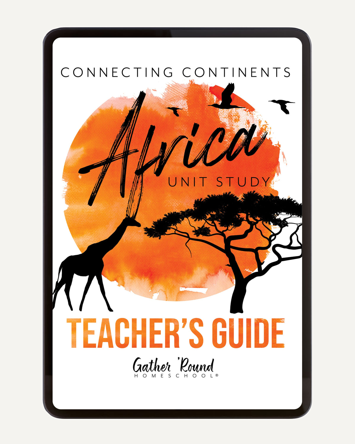 Africa homeschool unit study Digital Teacher's Guide Cover