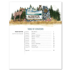 Alberta homeschool unit study teacher guide table of contents