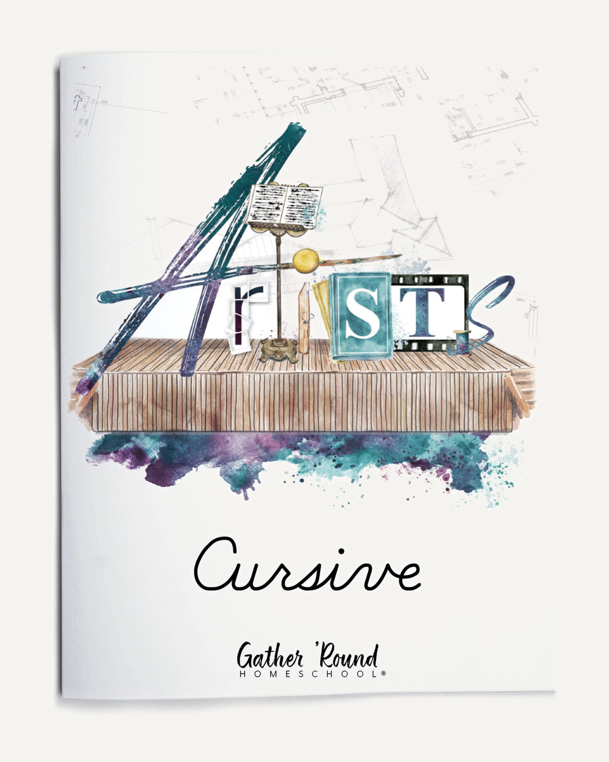 Artist Homeschool Unit Study Printed Cursive Book Cover