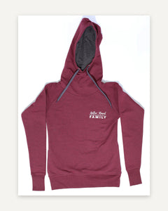 Gather 'Round Vintage Hoodie (Cardinal Heather) homeschool unit study, printed product image