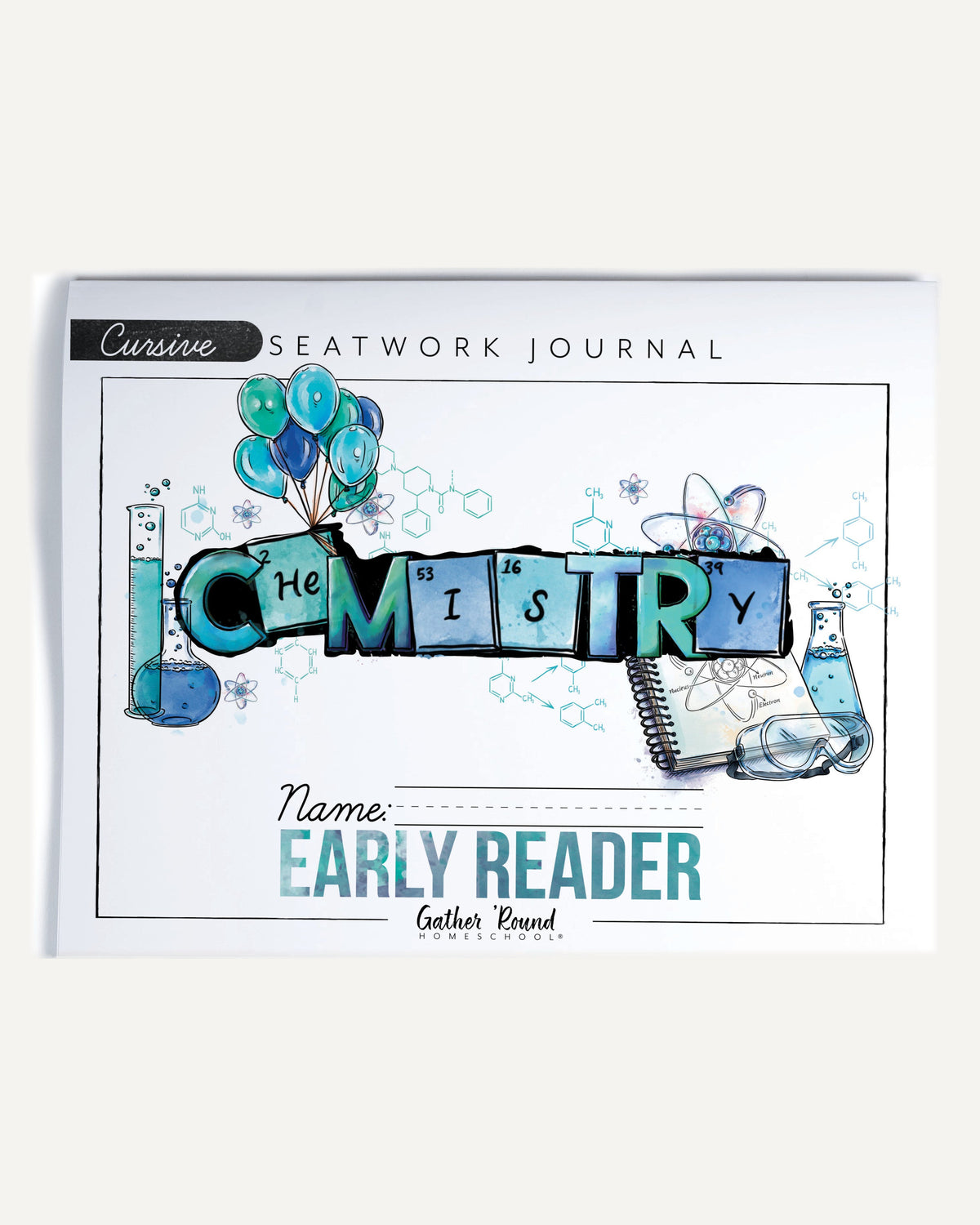 Chemistry Homeschool Unit Study Printed Seatwork Journal Cursive Early Reader