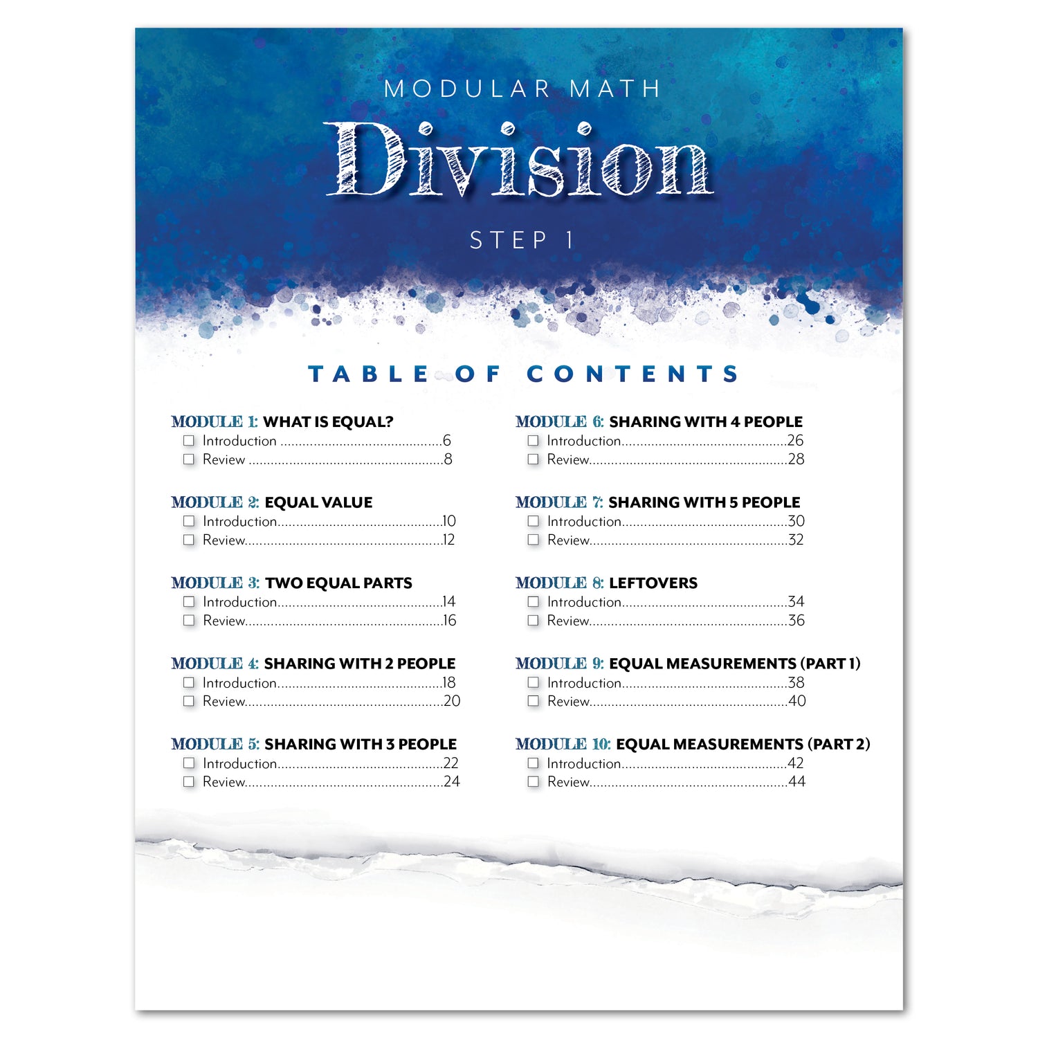 Modular Math: Division (Printed Books)